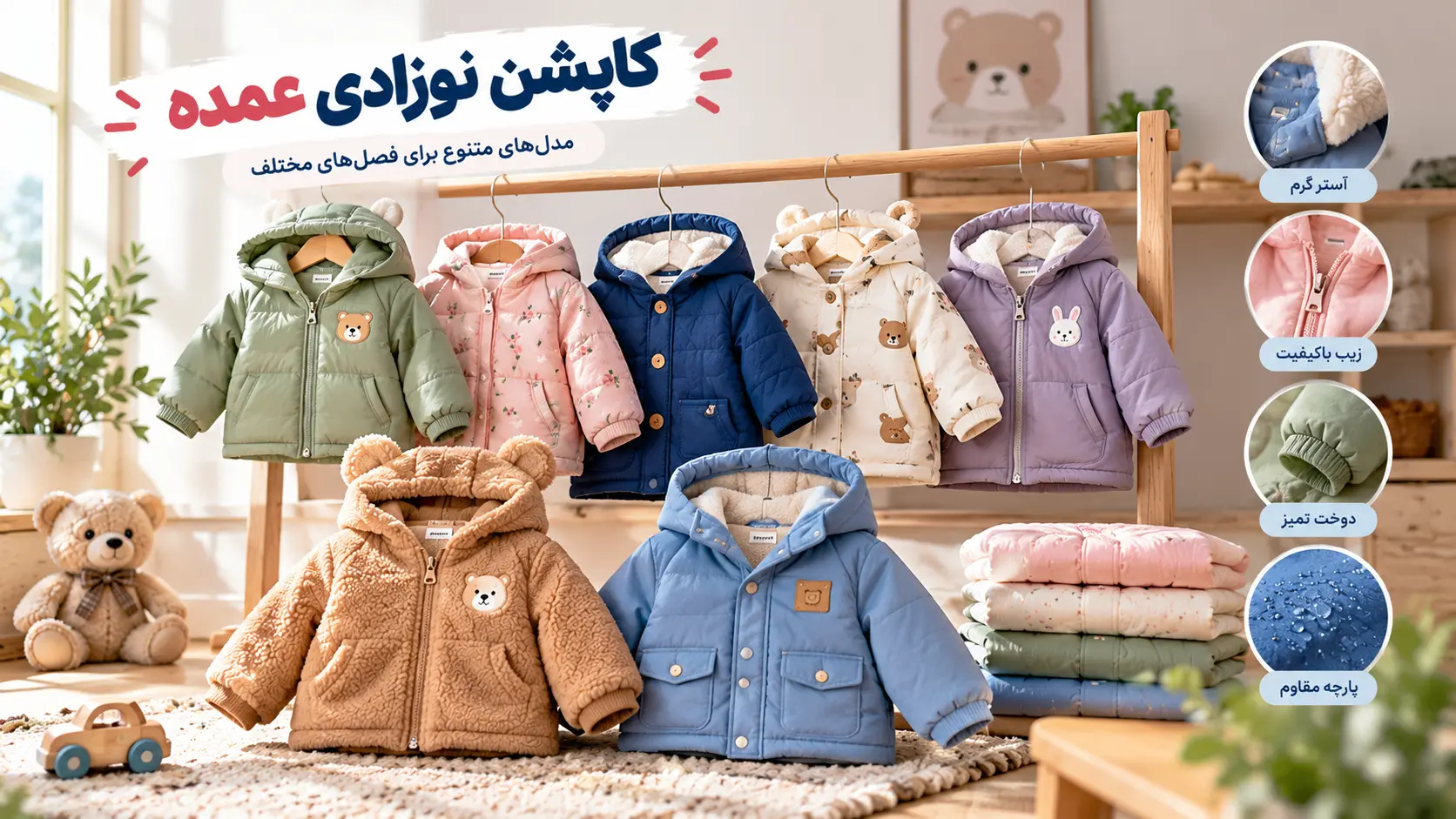 کاپشن نوزادی عمده - لینک ویترین